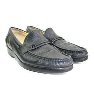 SAS Men's Ace Genuine Black Leather Comfort Casual Dress Loafers Size 10 N